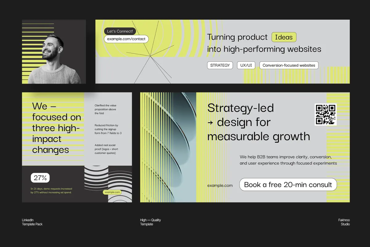Digital Creative Agency LinkedIn (AI, EPS, PSD)
