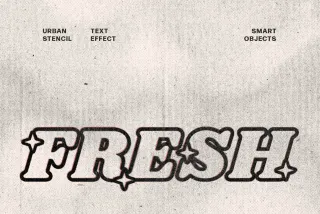Urban Stencil Text Effect