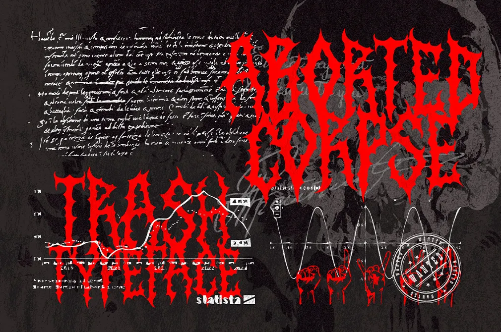Aborted Corpse — Thrash Typeface