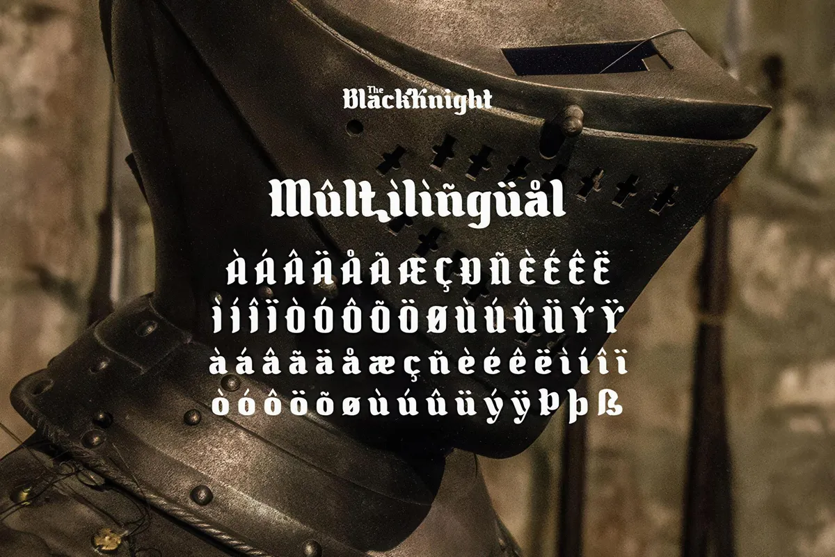 The Black Knight - Classic Blackletter
