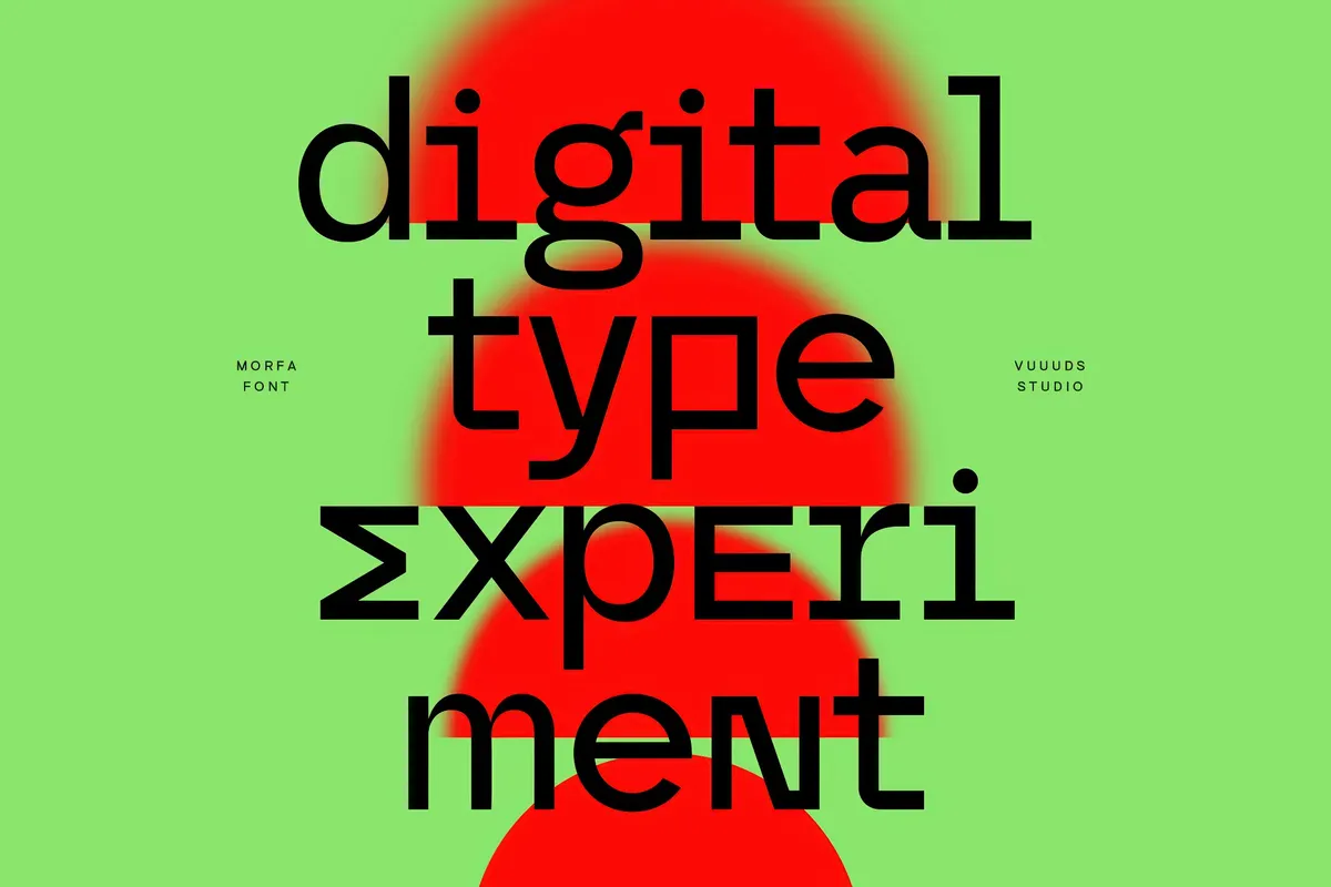 Morfa - Futuristic Techno Font