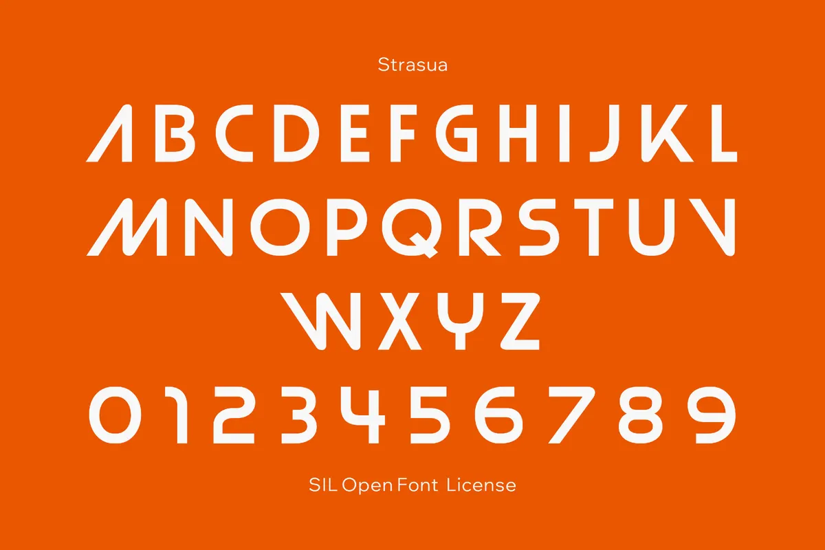 Strasua - 70s Industrial Font