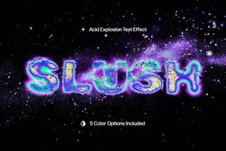 Acid Explosion Text Effect
