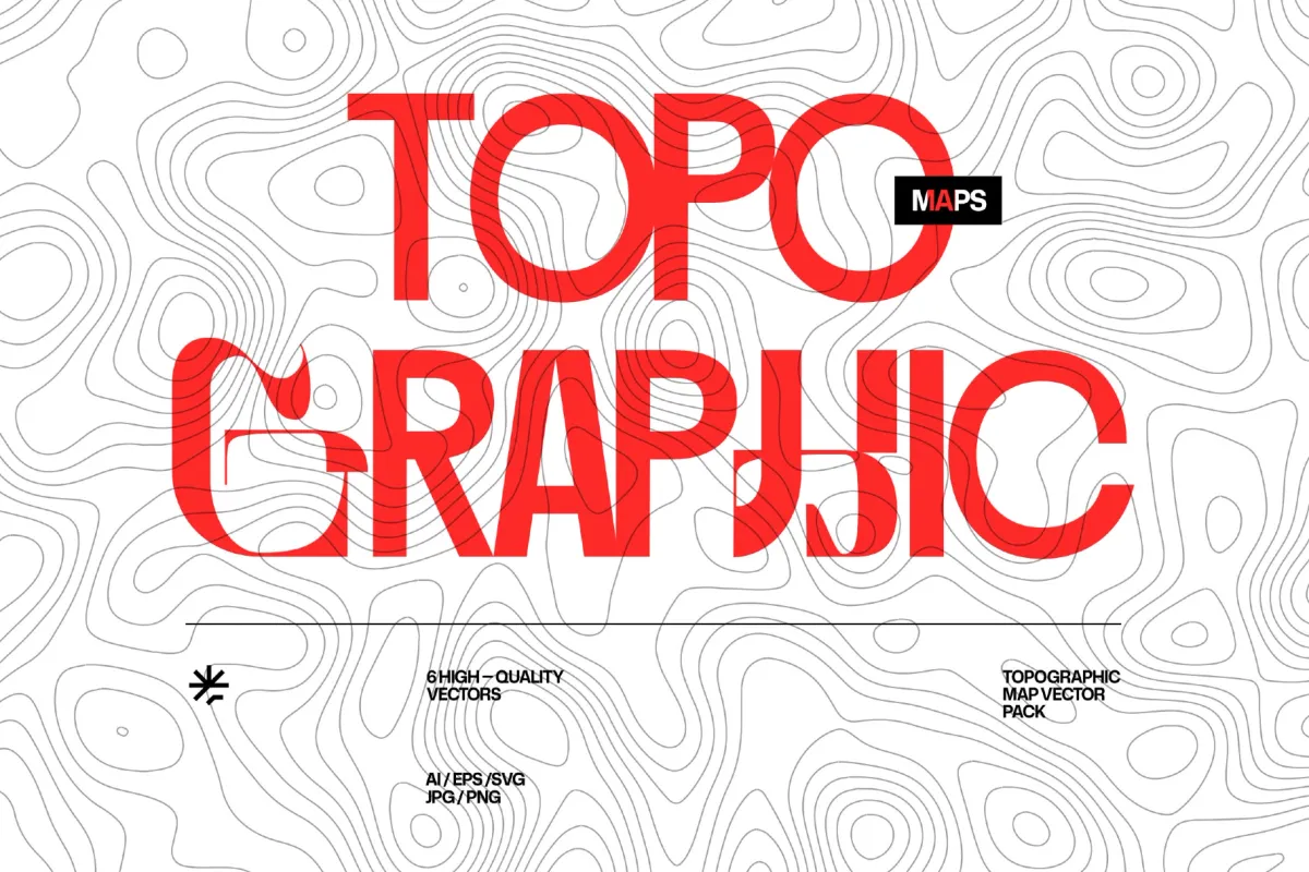 Topographic Map Vector Pack