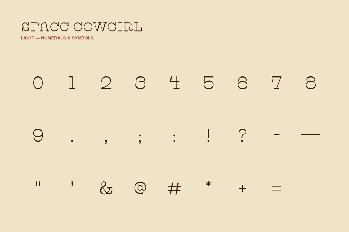Space Cowgirl - Experimental Font Family