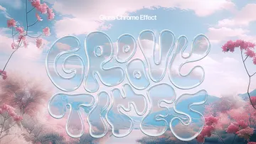 Glass Chrome Effect