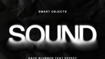 Haze Blurred Text Effect