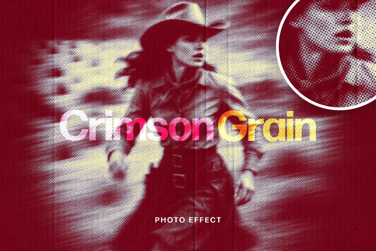 Crimson Grain Zine Effect