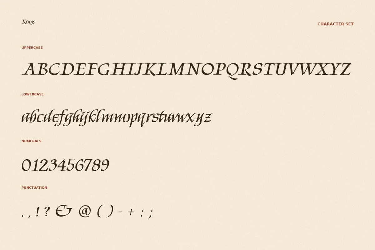 Kings - Ornamental Gothic Font