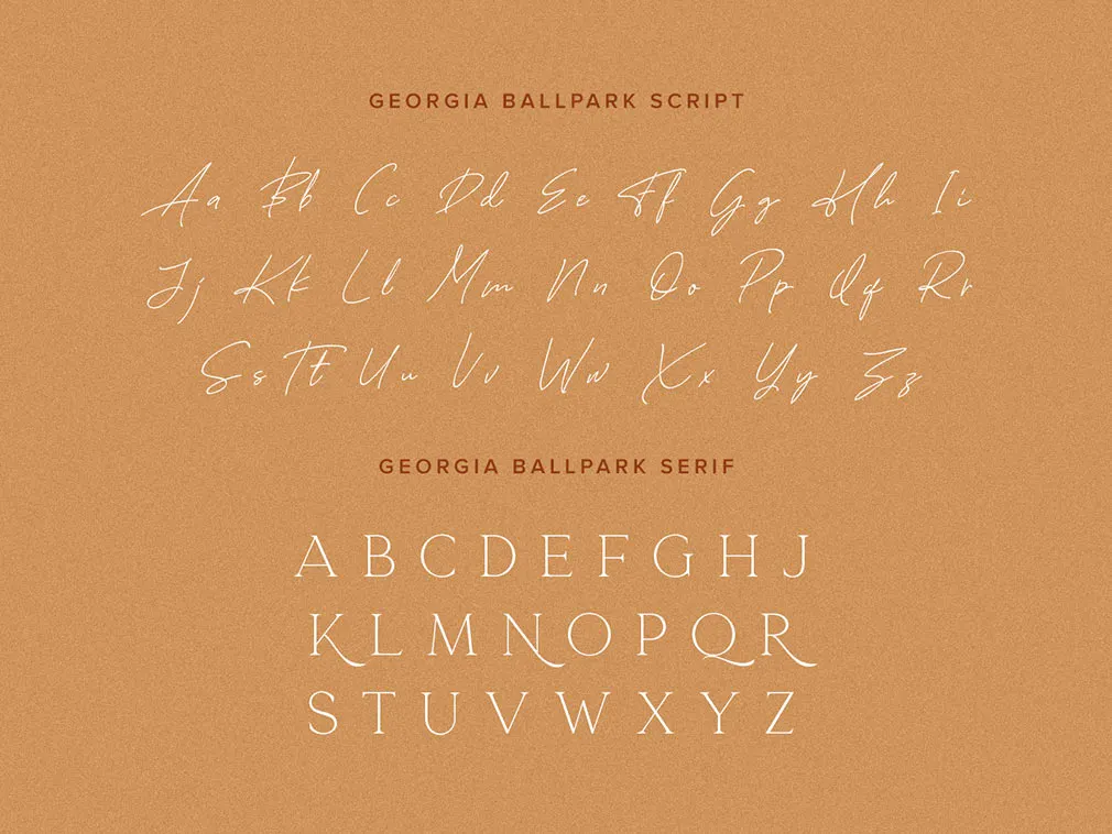 Georgia Ballpark Font Duo