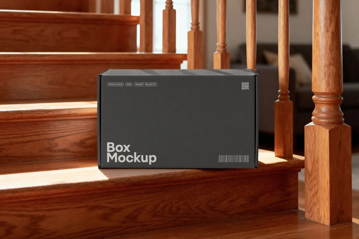 Cardboard Box Mockup