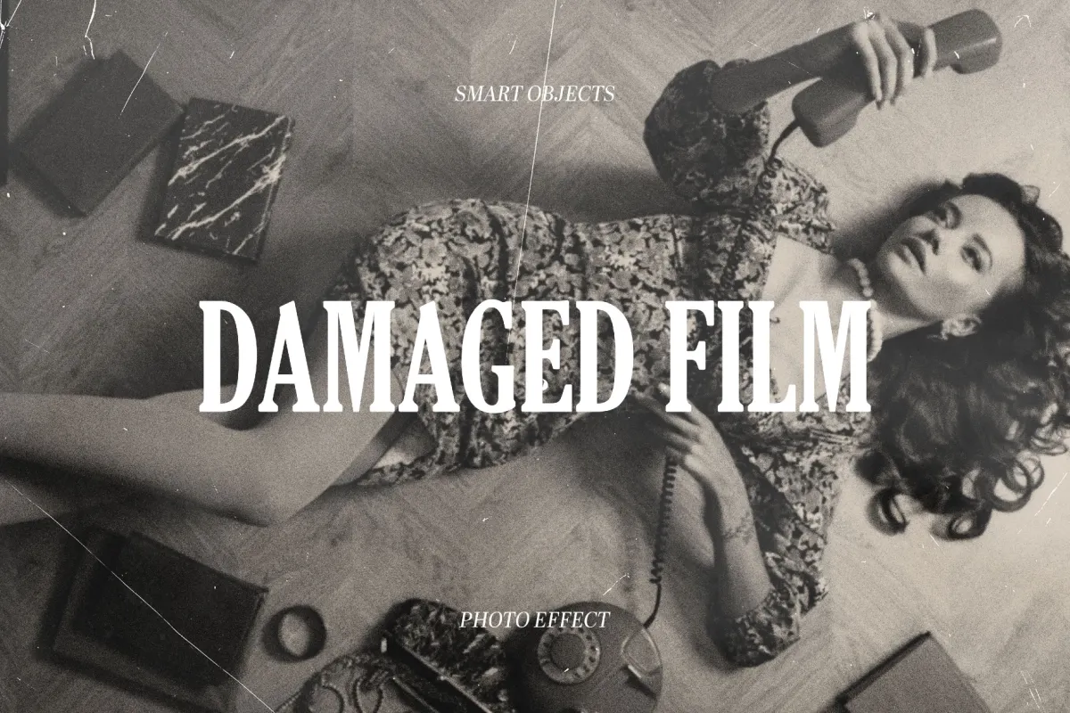 Damaged Film Photo Effect