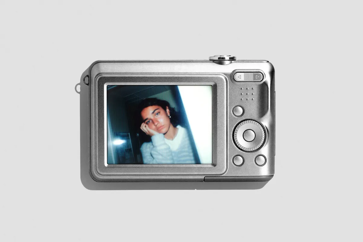 Colorful Pocket Camera Mockup