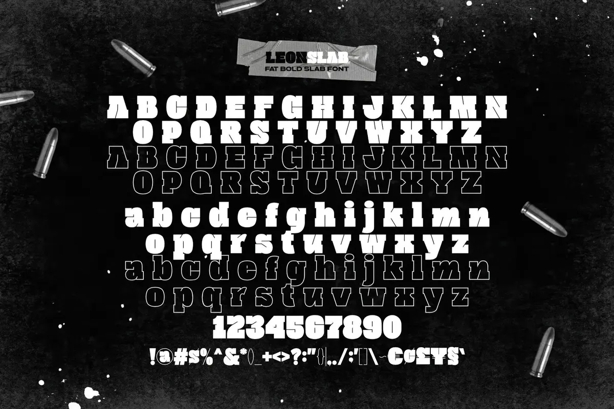Leon Slab — Fat Font