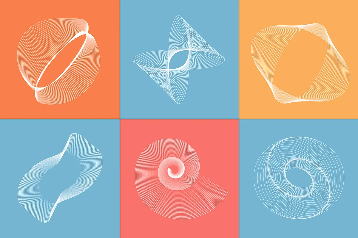 Abstract Twirls Elements Pack