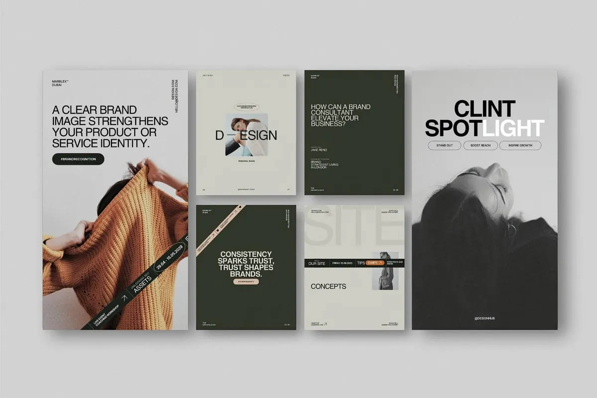 ZAVI Instagram Post & Story Canva Templates for Canva Vol.3