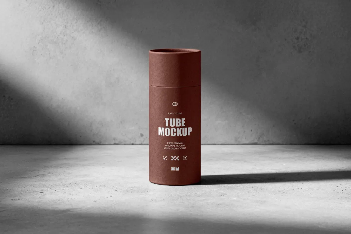 Cylinder Tube Mockup