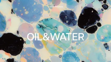 Oil & Water: Abstract Liquid Texture Backgrounds