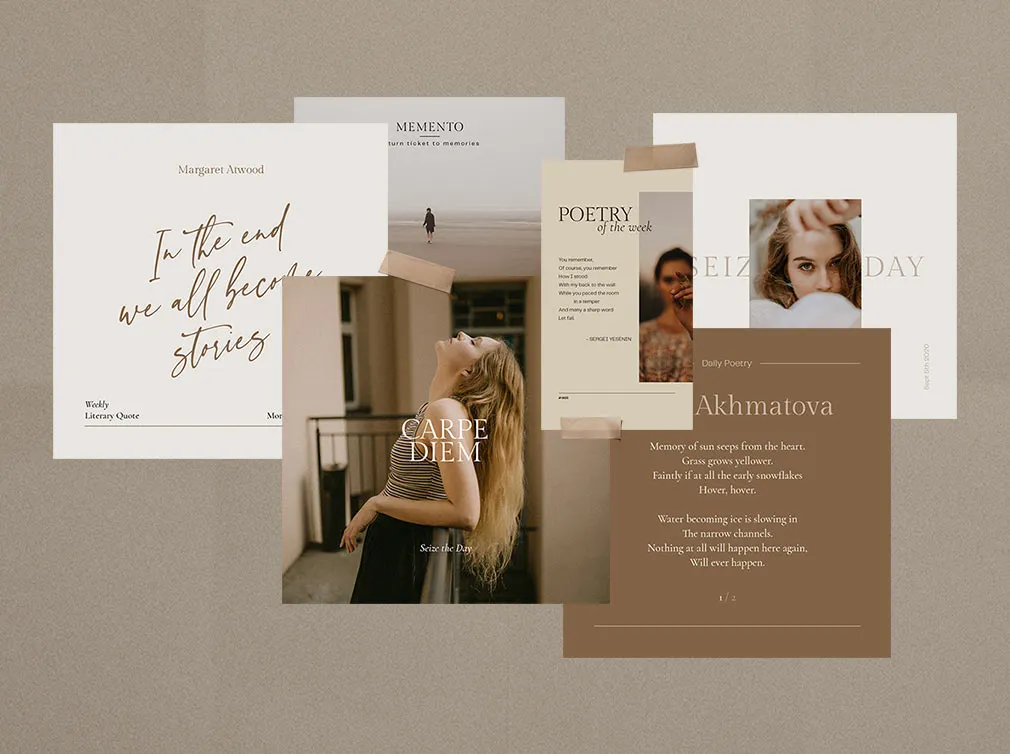 Writers Instagram Templates