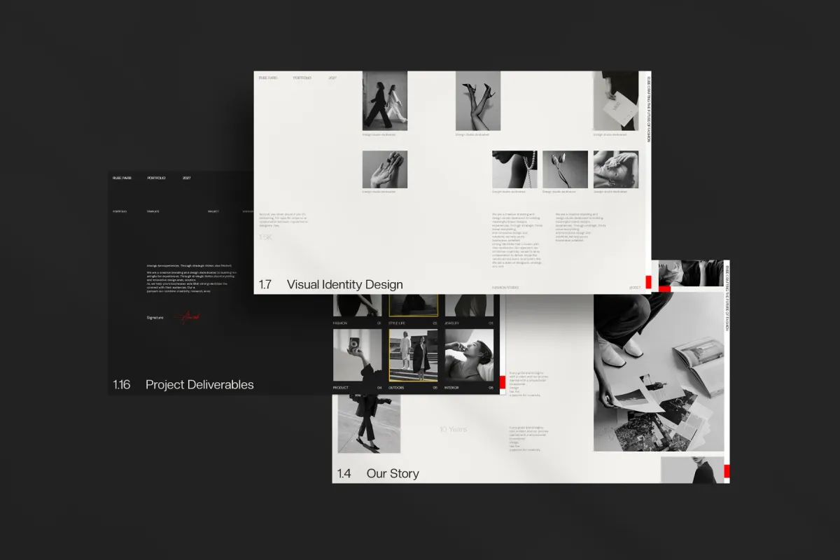 RUBE - Fashion Portfolio Presentation Template