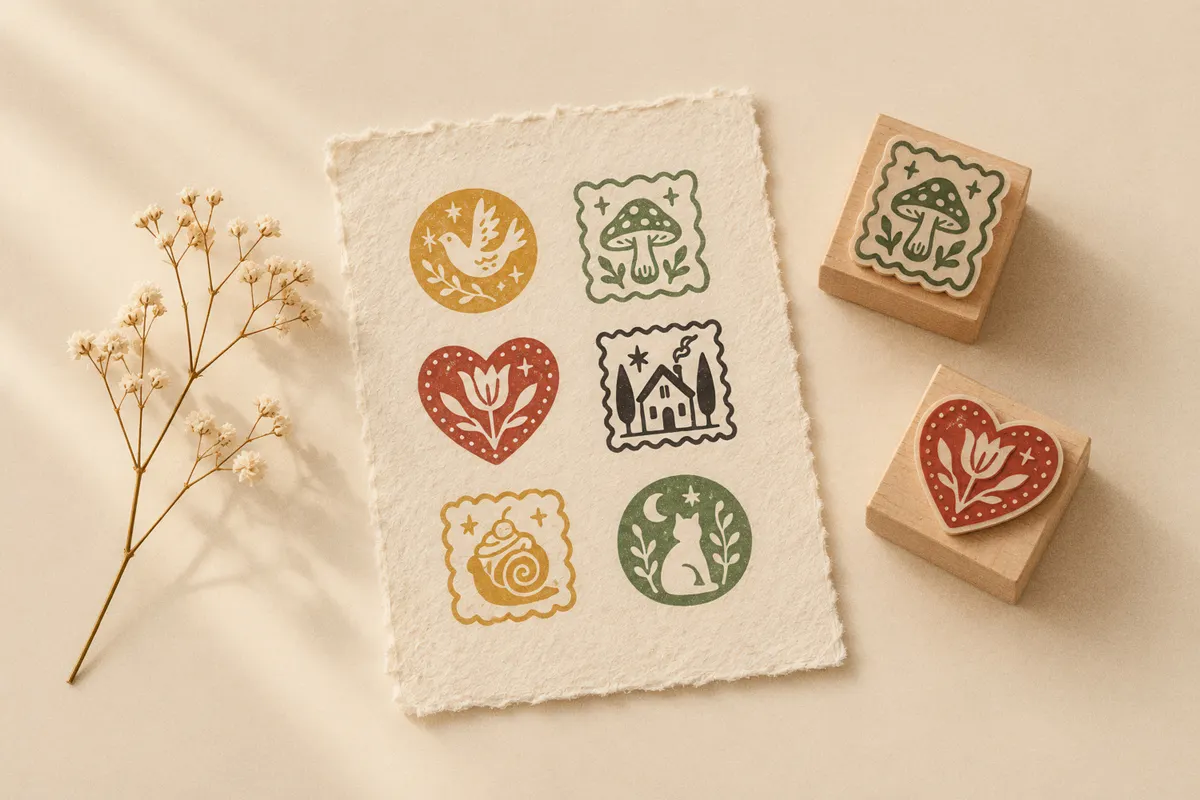 Charm Vintage Stamps