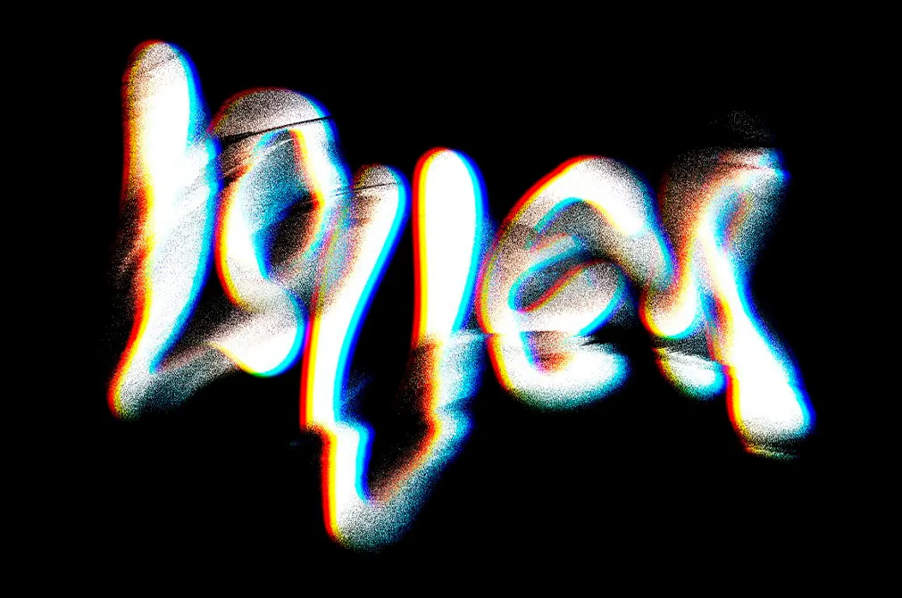 Distortion Mash Text Effect