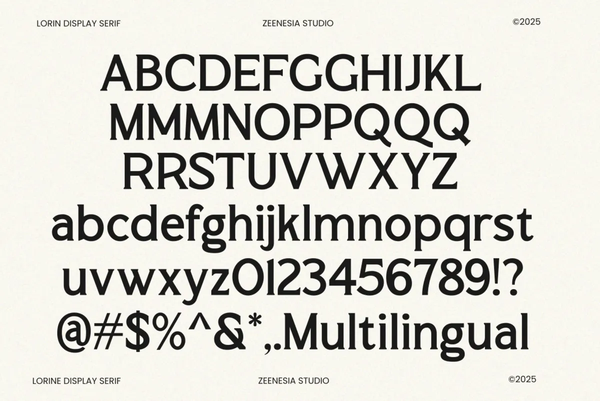 Lorine - Elegant Serif Display Font