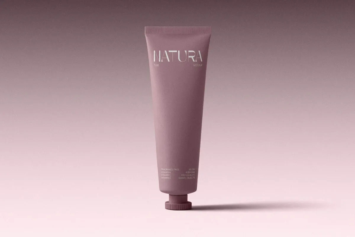 Soft-Touch Cosmetic Tube Mockup