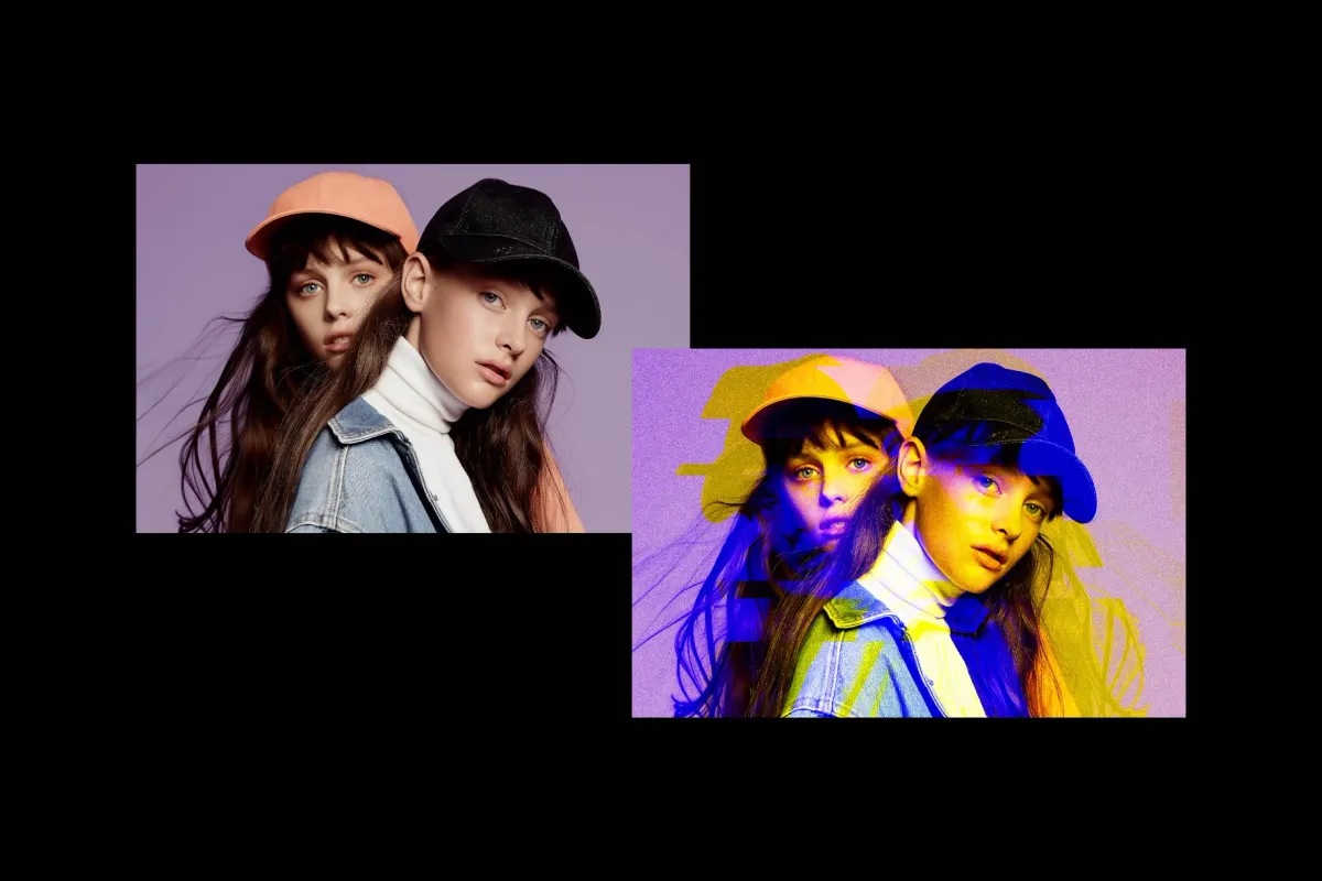 RGB Glitch Photo Effect
