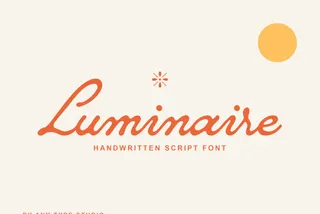 Luminaire Script Font