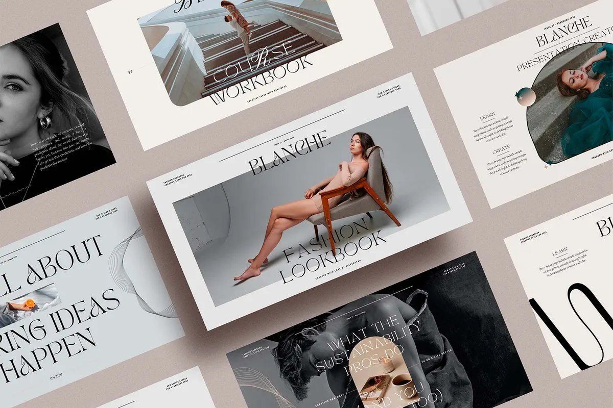 Blanche Canva Presentation Creator