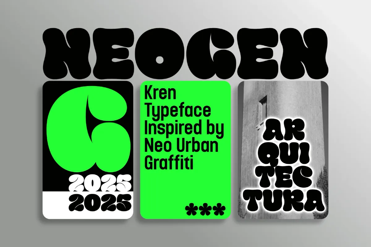 Kren - Graffiti Bubble Font