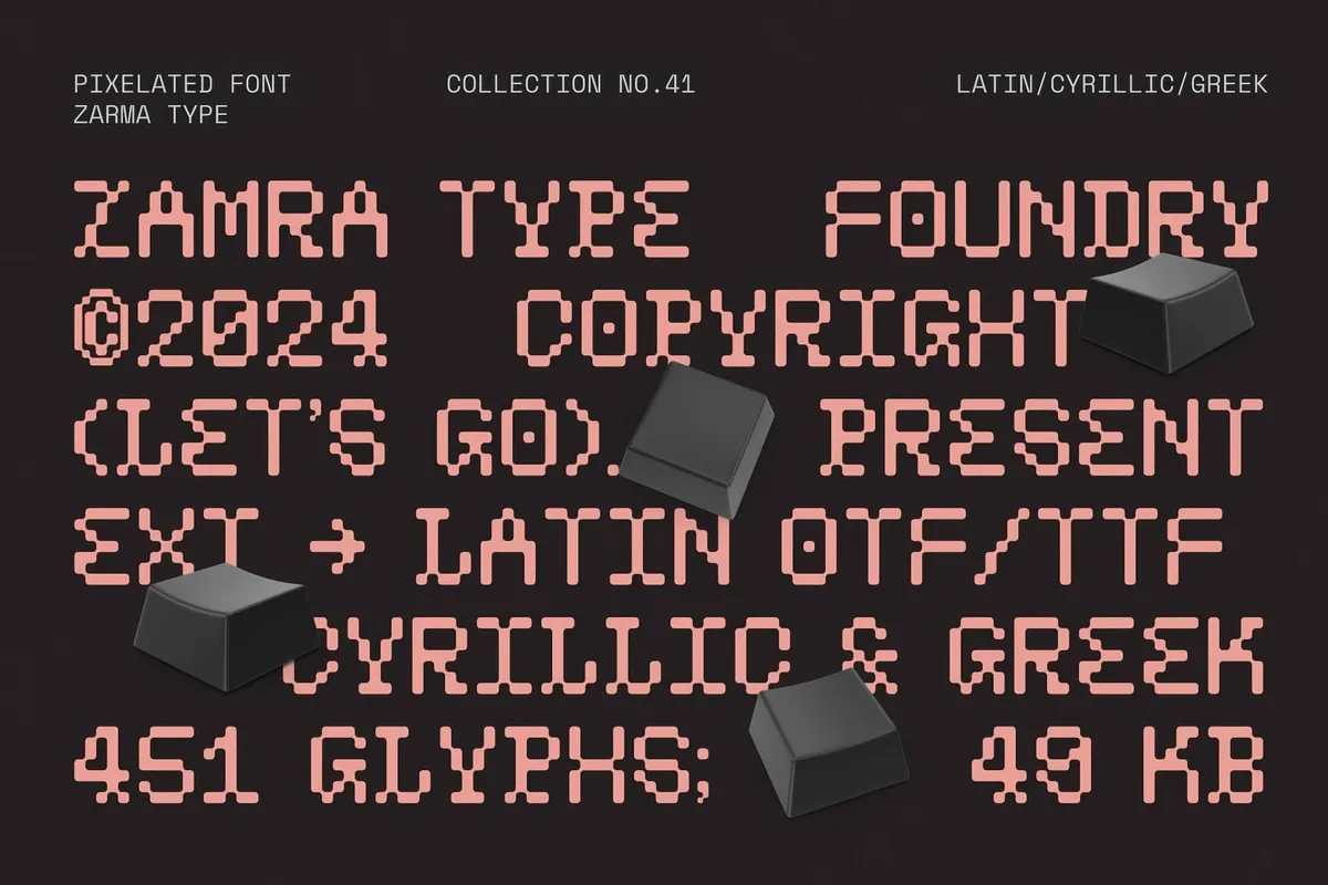 Psygen — Modern Pixel Font