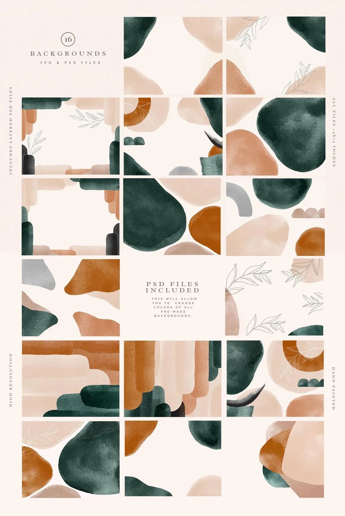 Earthy Abstract Shapes + Logos