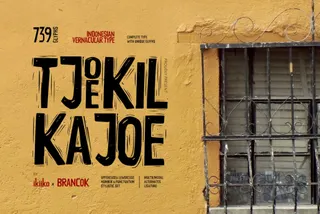 Tjoekil Kajoe - Vernacular Font