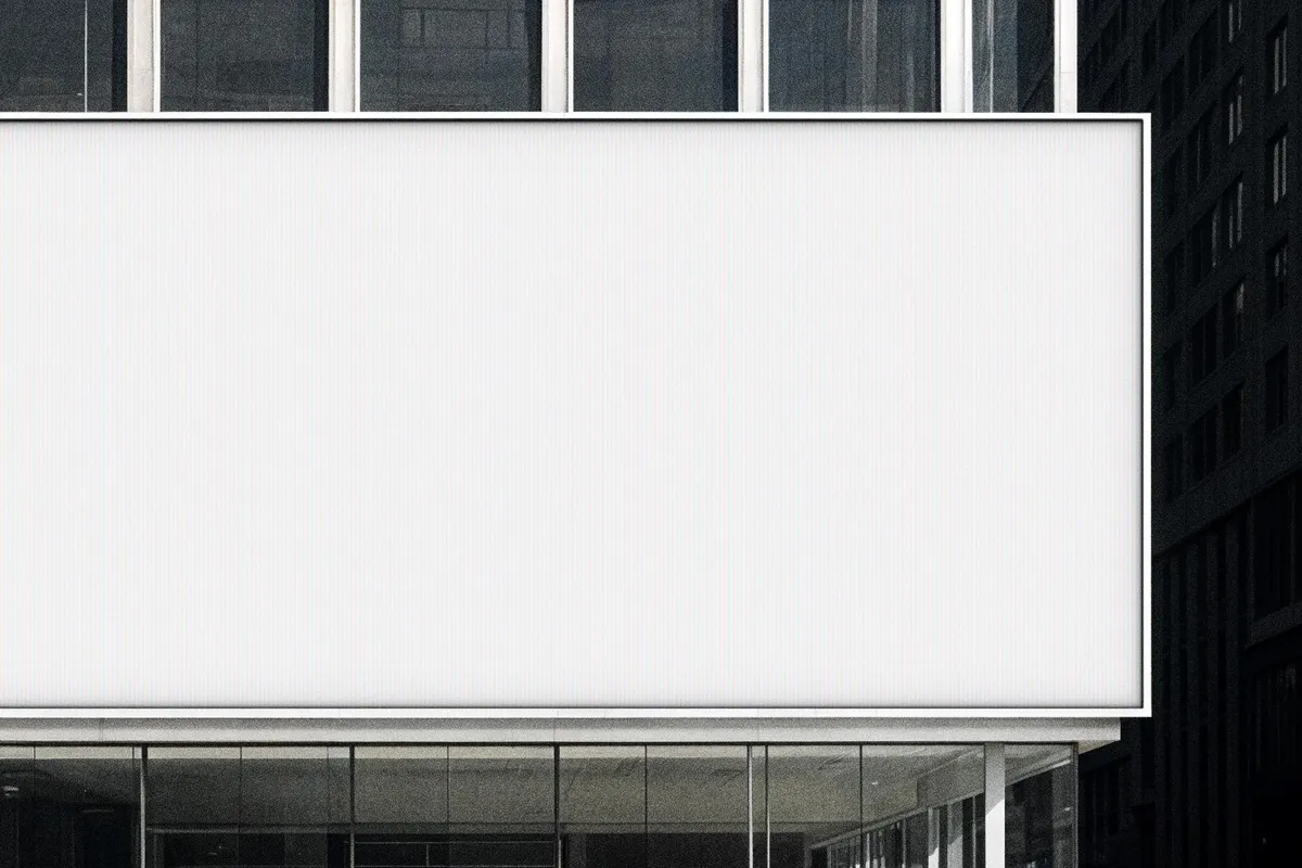 Large Outdoor 21:9 Screen Mockup