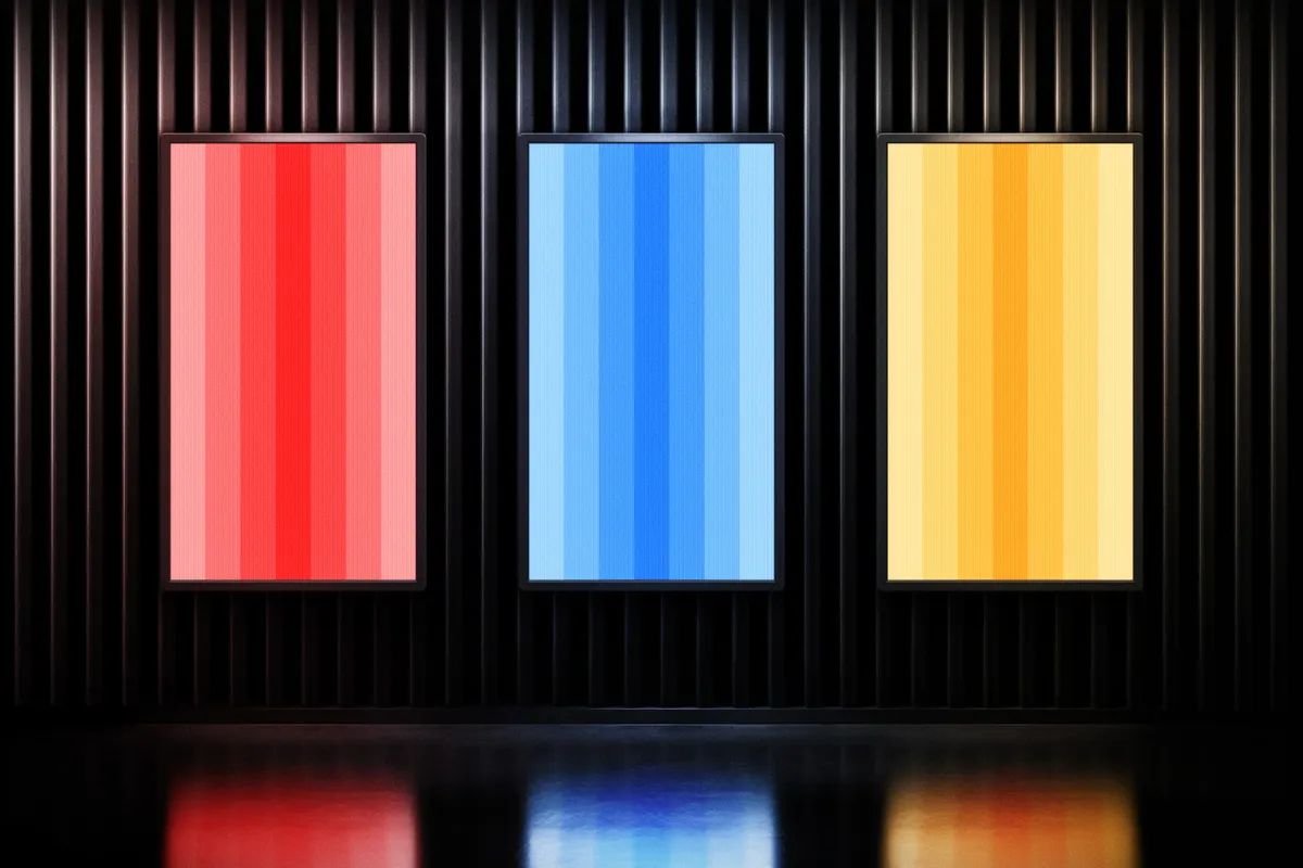 Glowing Screen Mockups Set
