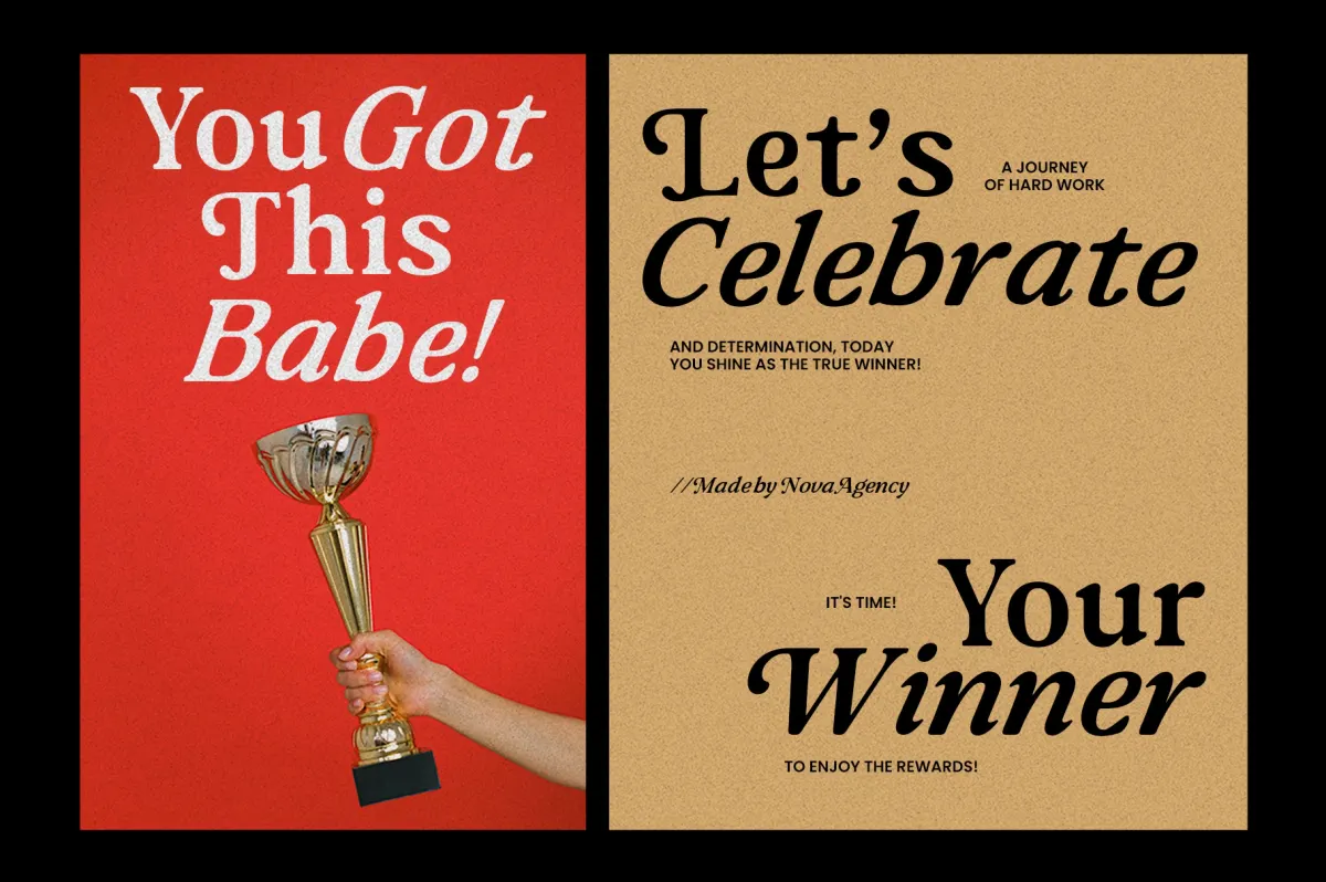 Nova Agency - Bold Retro Serif Font
