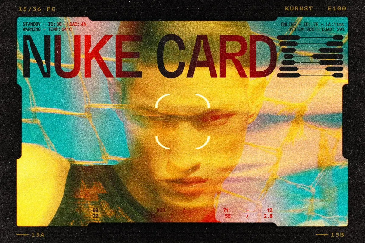 Nuke Film Card Photo Effect