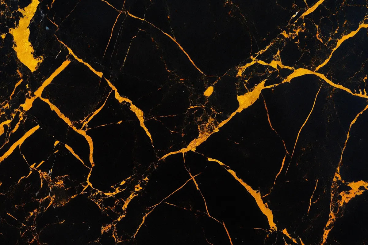 Black Gold Marble Textures