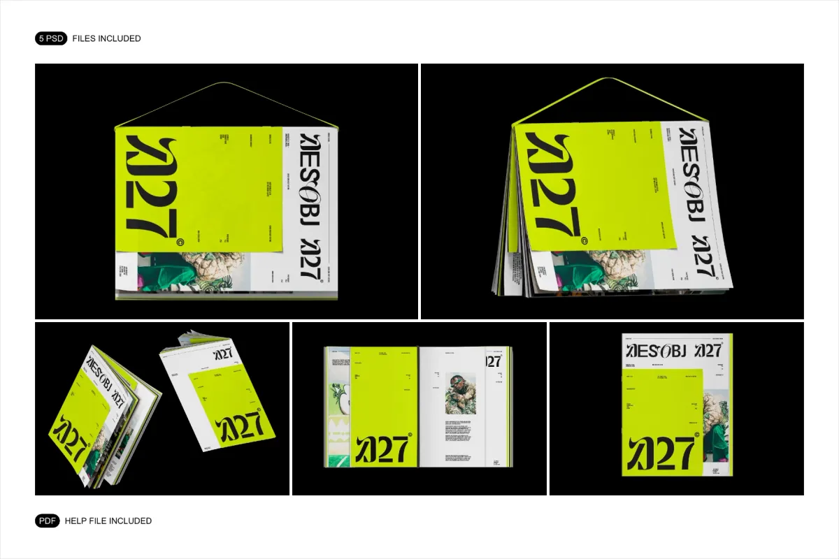 Magazine Mockup Set