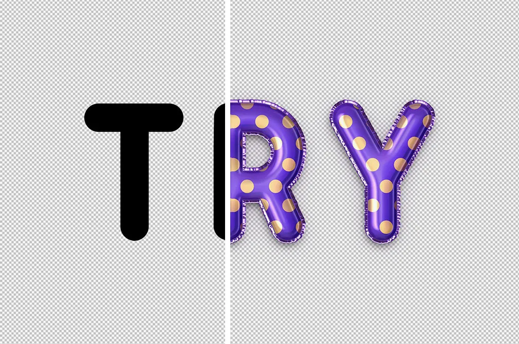 Foil Balloon Text Effects
