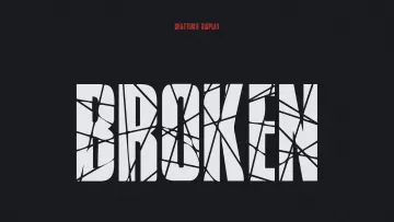 Broken Glass Font