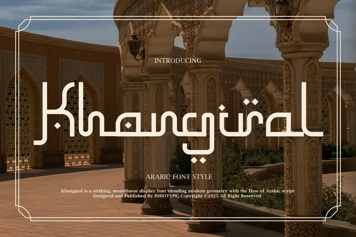 Khangiral - Monolinear Arabic Display Font