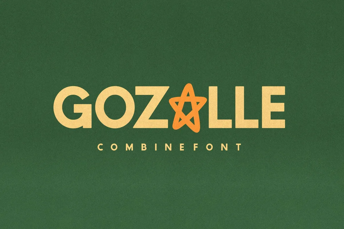 Gozalle - Bold Display Combine Font