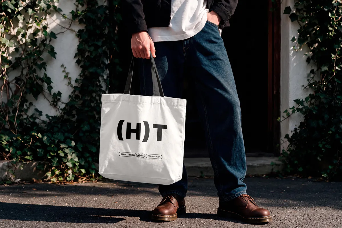 Street Tote Bag Mockup