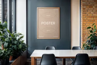 Meeting Room Poster Mockup