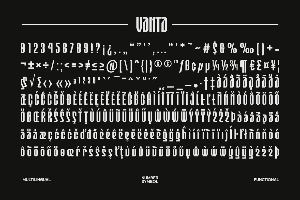 Vanta - Display Blackletter Font