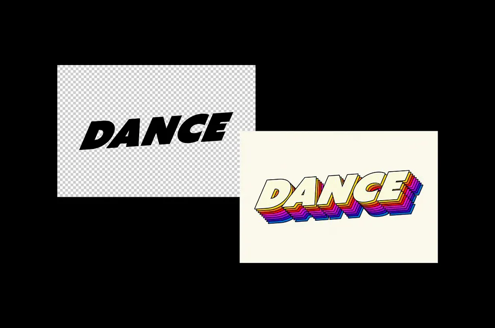 Retro Disco Text Effects