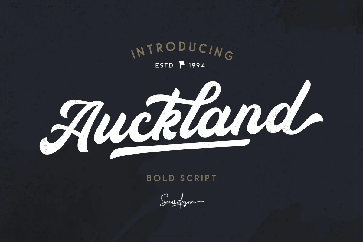 Auckland - Bold Script Font